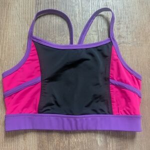 Purple and Pink Sports Bra